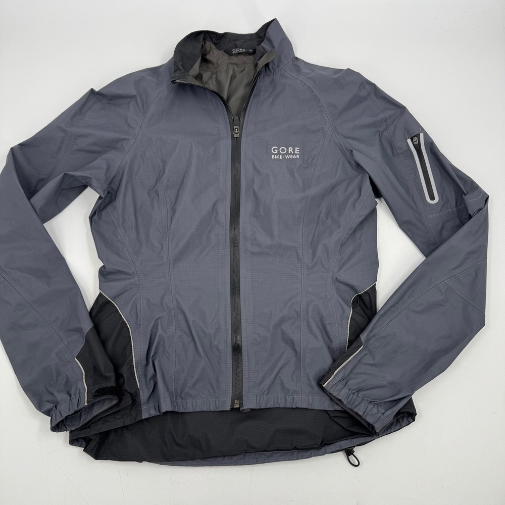 Gore‎ Bike Wear Gore Tex Cycling Jacket Men Size 38 Gray Waterproof Paclite
